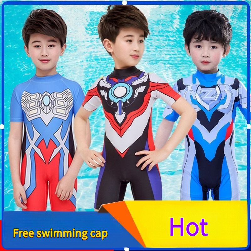 การ์ตูน Ultraman Boy ชุดว่ายน้ํา One Piece Medium Large
