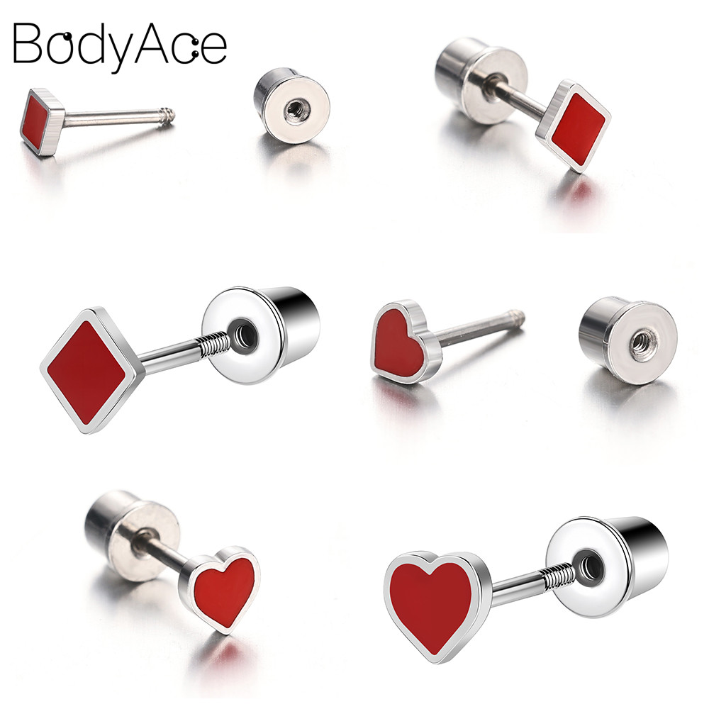 Bodyace 1 Pc สแตนเลสสตีล Lip Piercing Lobe รูปที่ 6