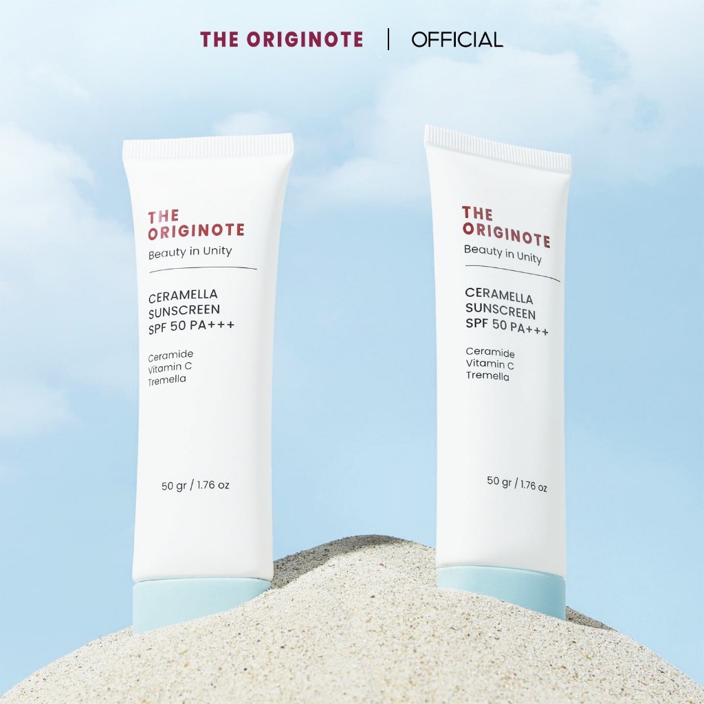 The Originote Ceramella Sunscreen SPF 50 PA+++ครีมกันแดด พิเศษ2ชิ้น ป้องกัน2