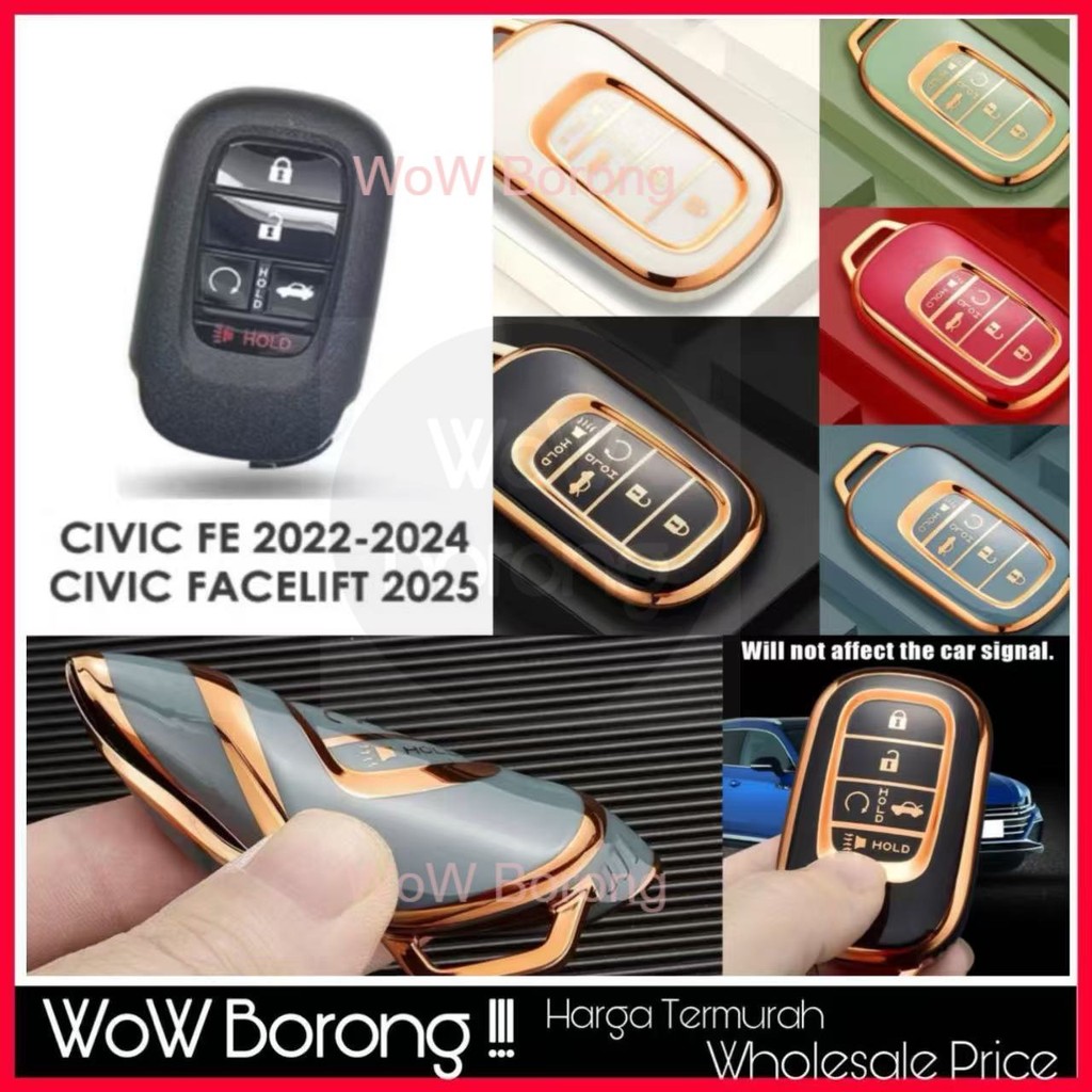 Tpu Remote เหมาะสําหรับ Honda HRV 2022 Honda Civic 2022 FE Keyless Smart Entry/ Push Start Key Cover
