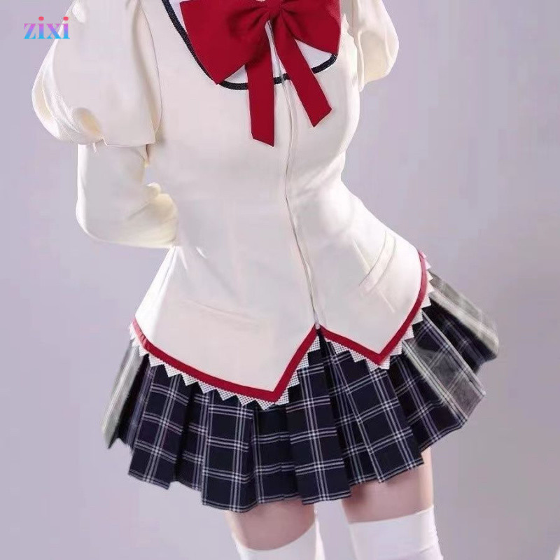 Puella Magi Madoka Magica Cos ชุดนักเรียน Lu Mu หยวน Xiaomei Yan Meishu Shaai Xiangba MAMEW คอสเพลย์ชุด