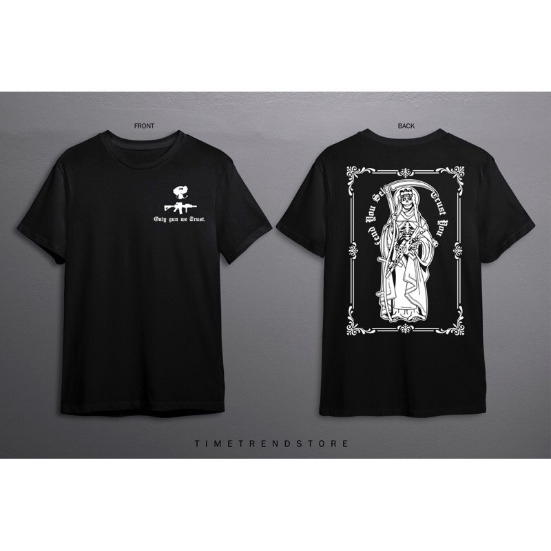 เสื้อยืด tactical (Only Gxn we Trust)Cotton 100%  [S-5XL]