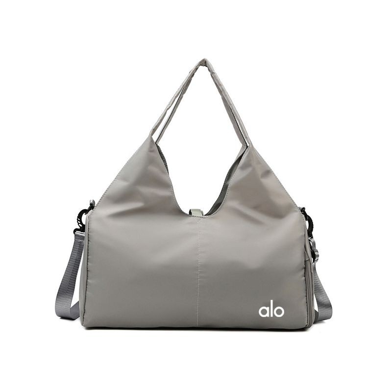 Alo Yoga Fitness Storage กระเป๋าสะพายเดินทางนักศึกษาวิทยาลัยความจุขนาดใหญ่กระเป๋าหิ้วมัลติฟังก์ชั่นแบบพับได้