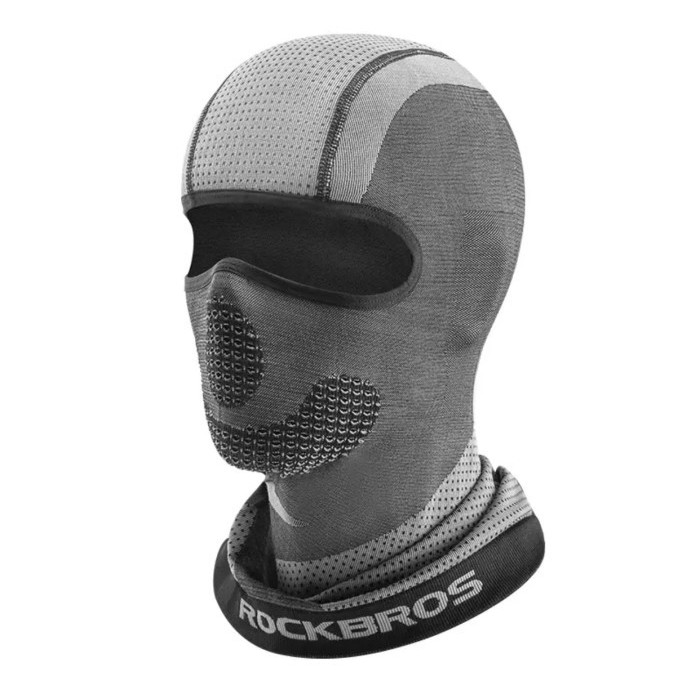 ROCKBROS YPP070 YPP070-2 หน้ากากไหมพรมจักรยาน Face Protector ขี่จักรยานผ้าพันคอคอแถบคาดศีรษะกลางแจ้ง