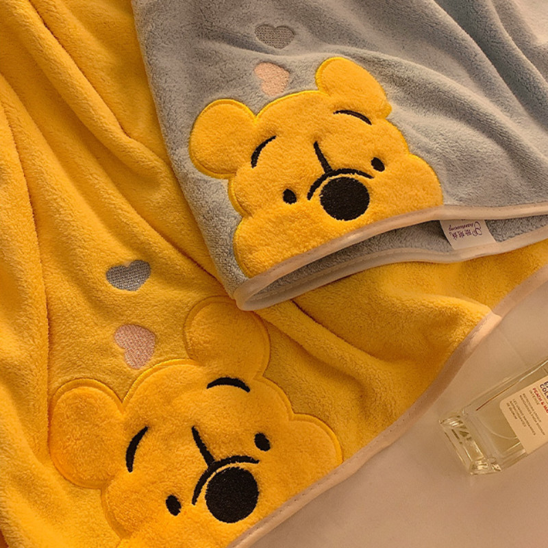 พร้อมส่ง👶💕ผ้าเช็ดตัวเด็ก 70x140 CM ปักลายการ์ตูน ซับน้ำดี ผ้านุ่มสบายผิว ผ้าขนหนู - รูปที่ 3