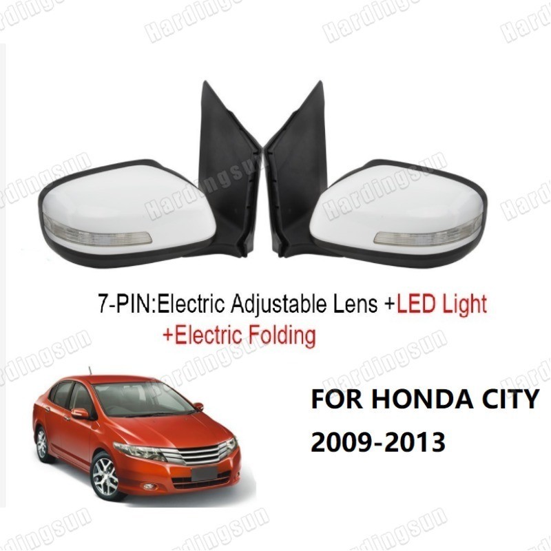 กระจกมองหลังรถยนต์ 7PINS สําหรับ HONDA CITY GM2 2009 2010 2011 2012 2013 2014 1 ชิ้น