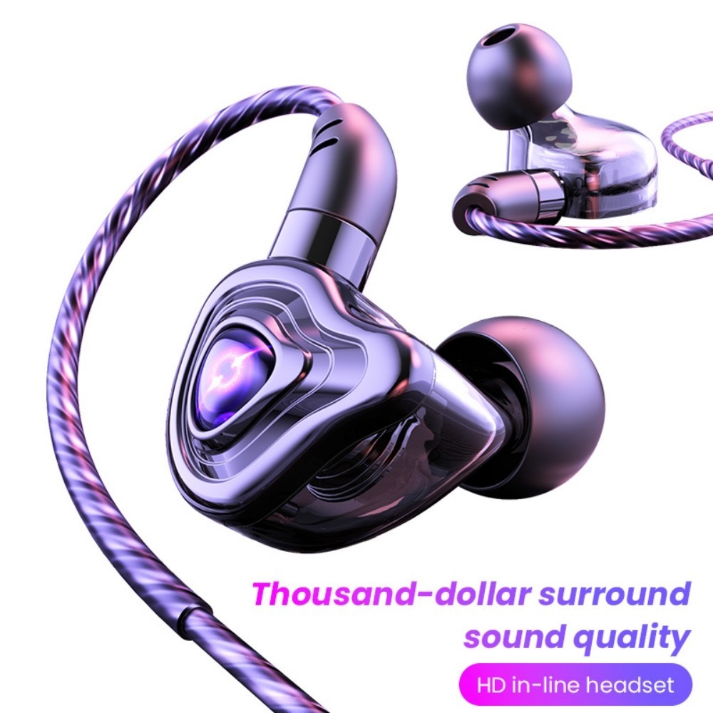 ชุดหูฟังอินเอียร์ แฮนด์ฟรี สเตอริโอ เบส 9D HiFi 3.5 มม. 90 องศา สําหรับสมาร์ทโฟน