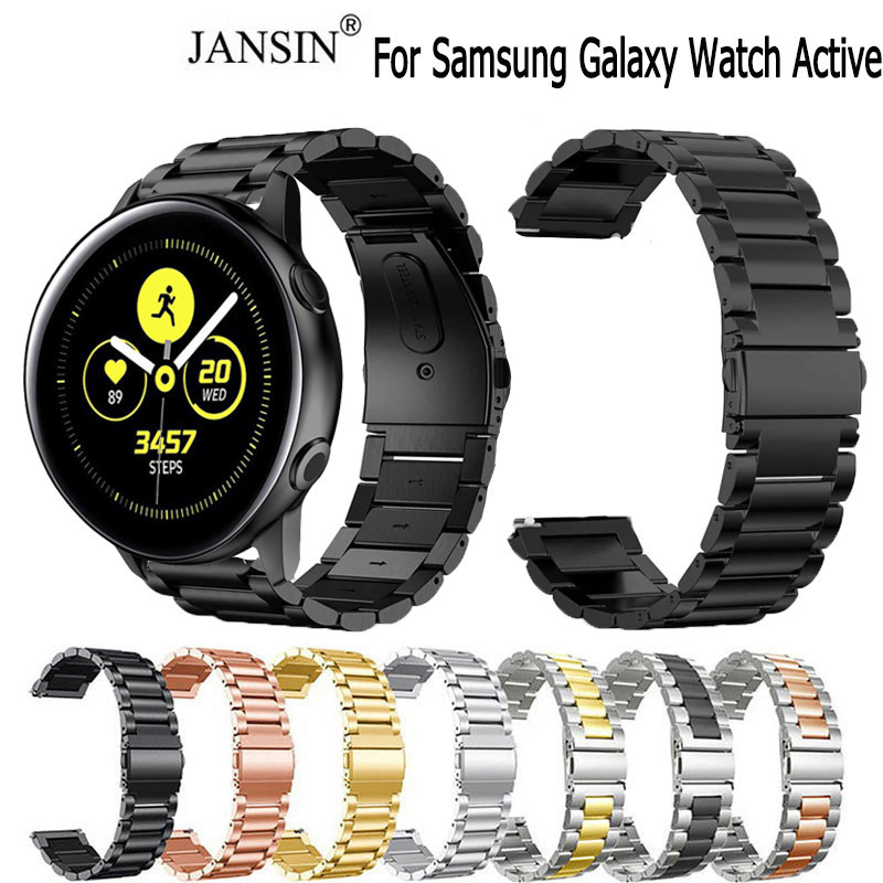 สาย Samsung Galaxy Watch Active สายนาฬิกาข้อมือ สแตนเลส สำหรับ samsung galaxy watch active นาฬิกาสมาร์ท strap