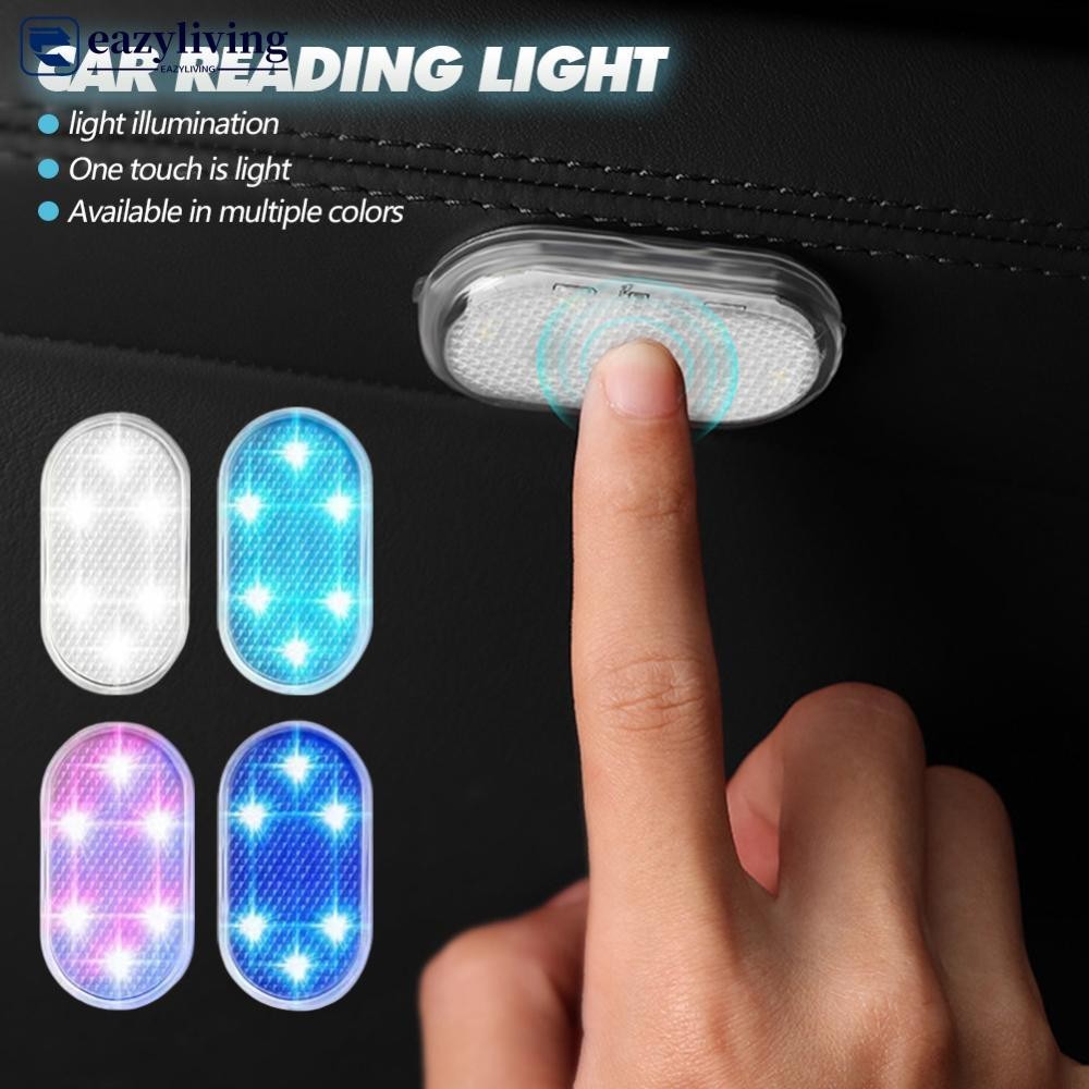 Eazyliving 1 ชิ้น ภายในรถ โคมไฟอ่านหนังสือเพดาน LED อัตโนมัติ ชาร์จ USB ไฟรถ 5V A9D6