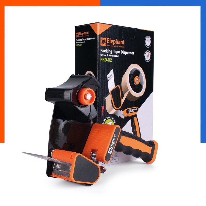 ที่ตัดเทป OPP รุ่น PKD-02/PKD-01 ตราช้าง คุณภาพสูง ทางร้านก็ใช้รุ่นนี้ Elephant แท่นตัดเทป เทปใส ติด
