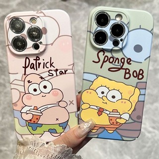 Spongebob  2 Casing for IPhone 6 6s 6 Plus 6s Plus 7 8 SE 7 Plus 8 Plus X Xs Xr Xs Max 11 12 13 14 15Pro Max Lens Protection Phone Case Silicone Shockproof Back Cover
