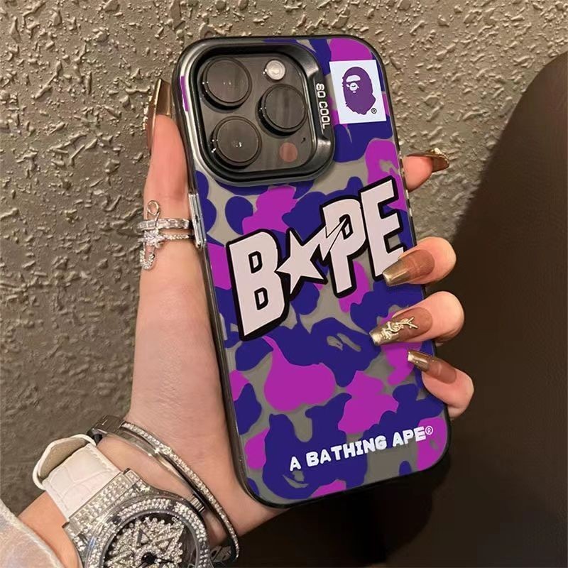 Balenciagas เคสโทรศัพท์มือถือ ชุบไฟฟ้า กันกระแทก ไล่โทนสี ลายสไปเดอร์แมน ONE PIECE BAPE หรูหรา สําหรับ iPhone 15 14 11 13 12 Pro Max plus X XR XSMAX