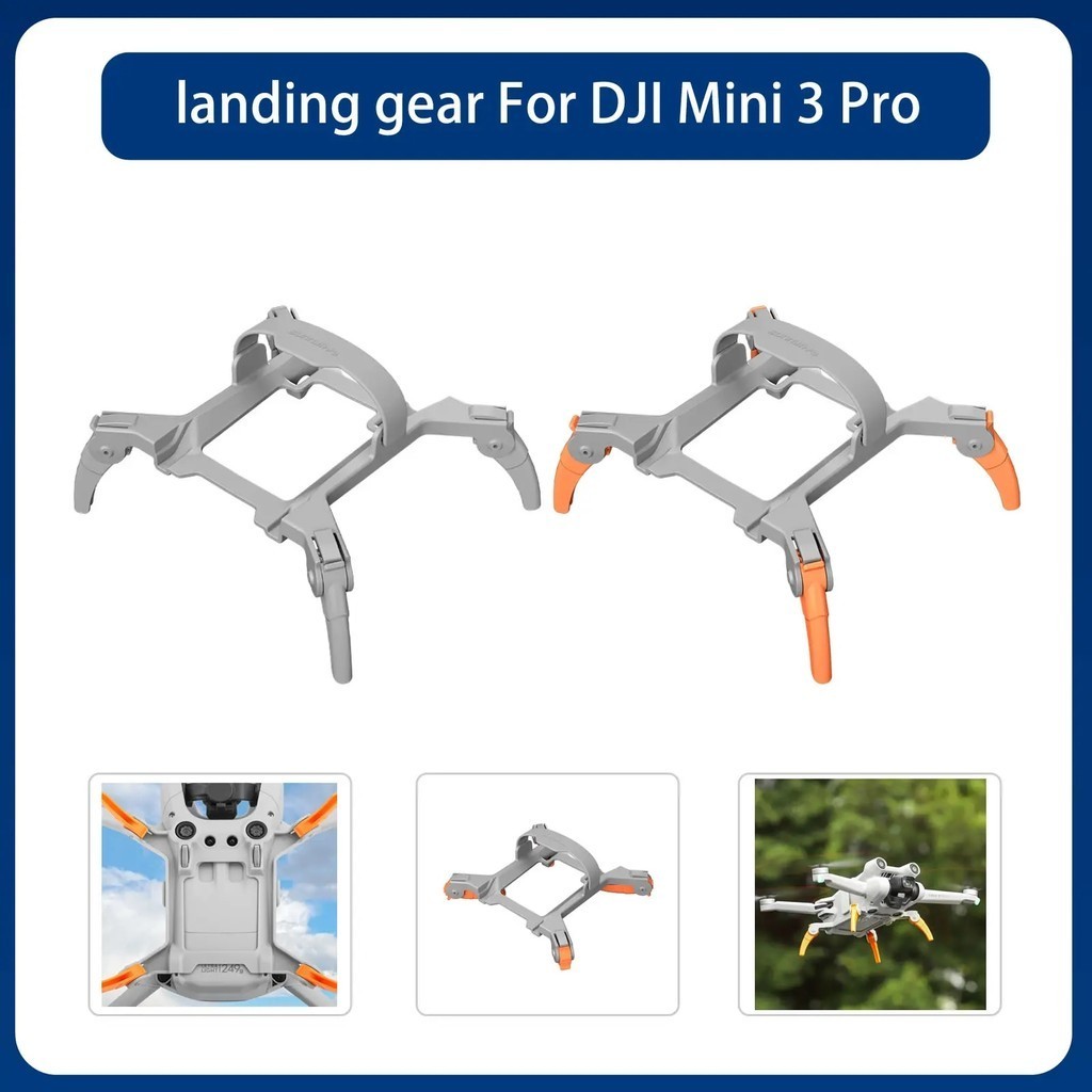 Drone Foldable Landing Gear Extended Height Leg Support Potable Drone Heightening Bracket  for DJI Mini 3 Pro