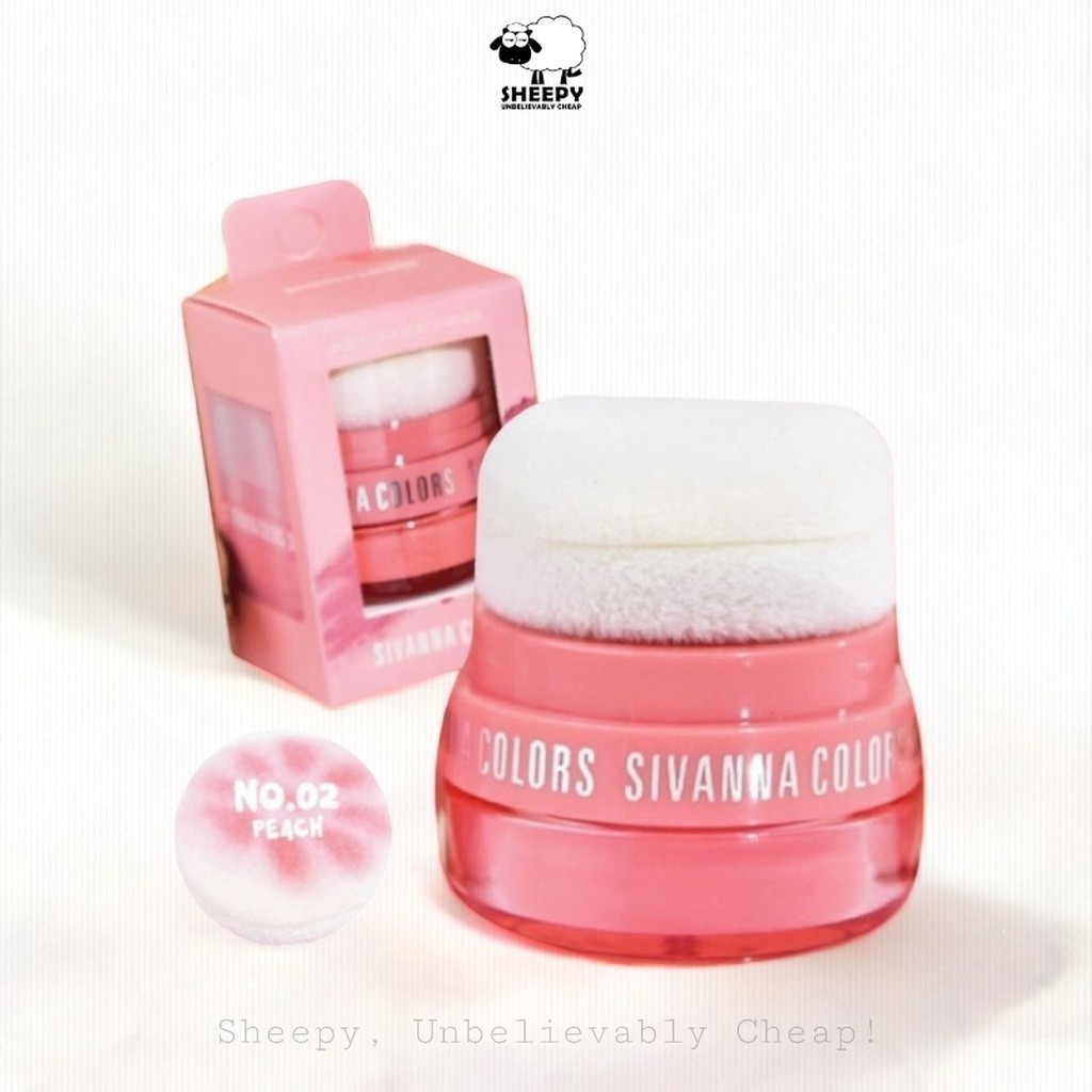 บลัชออน ปัดแก้มมาการองเนื้อฝุ่น โทนสีละมุน Sivanna COLORS POP BLUSH SILKY POWDER (HF5115)