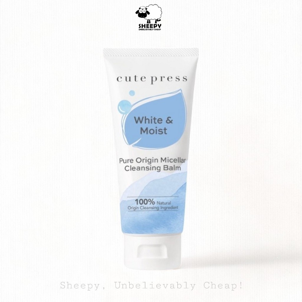 เคล็นซิ่ง สำหรับทำความสะอาดผิวหน้า Cute Press PURE ORIGIN MICELLAR CLEANSING BALM