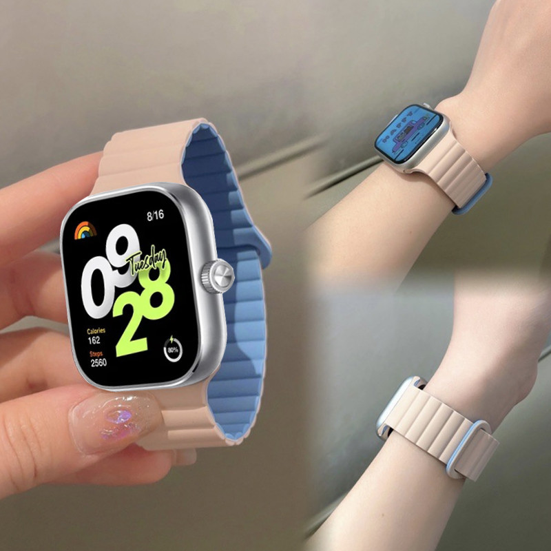 สายนาฬิกาข้อมือซิลิโคน แม่เหล็ก สําหรับ Xiaomi Redmi Watch 4 Smart Watch Redmi Watch 4