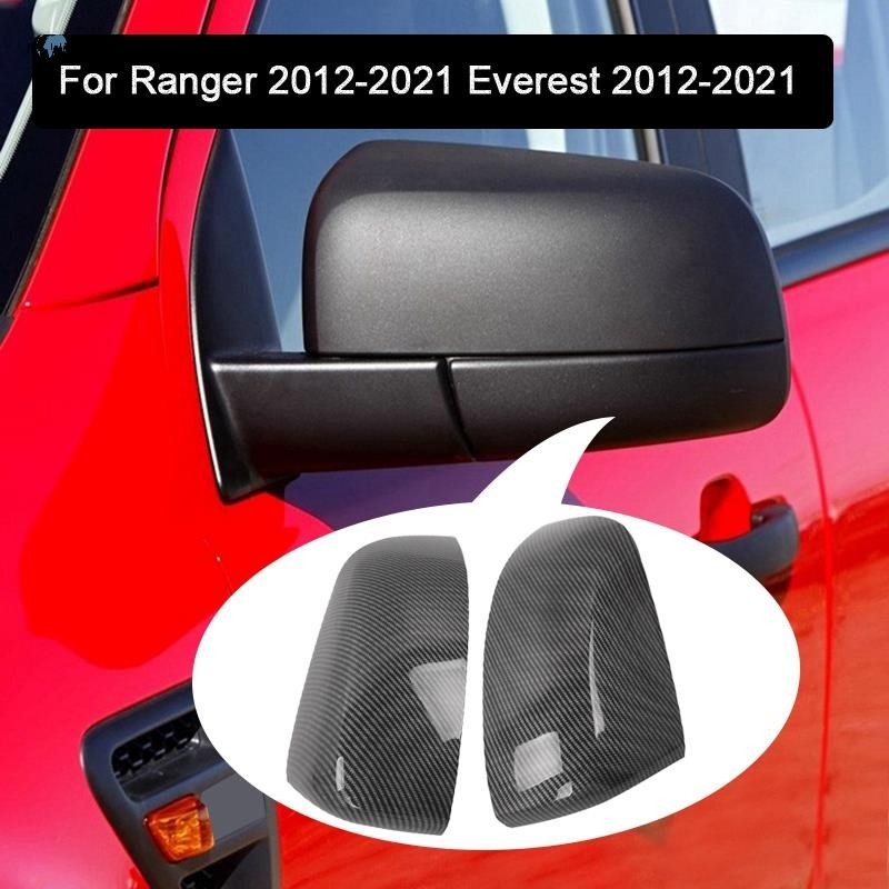【jdfhsffd】ฝาครอบกระจกมองหลัง คาร์บอนไฟเบอร์ สําหรับ Ford Ranger Everest 2012-2021