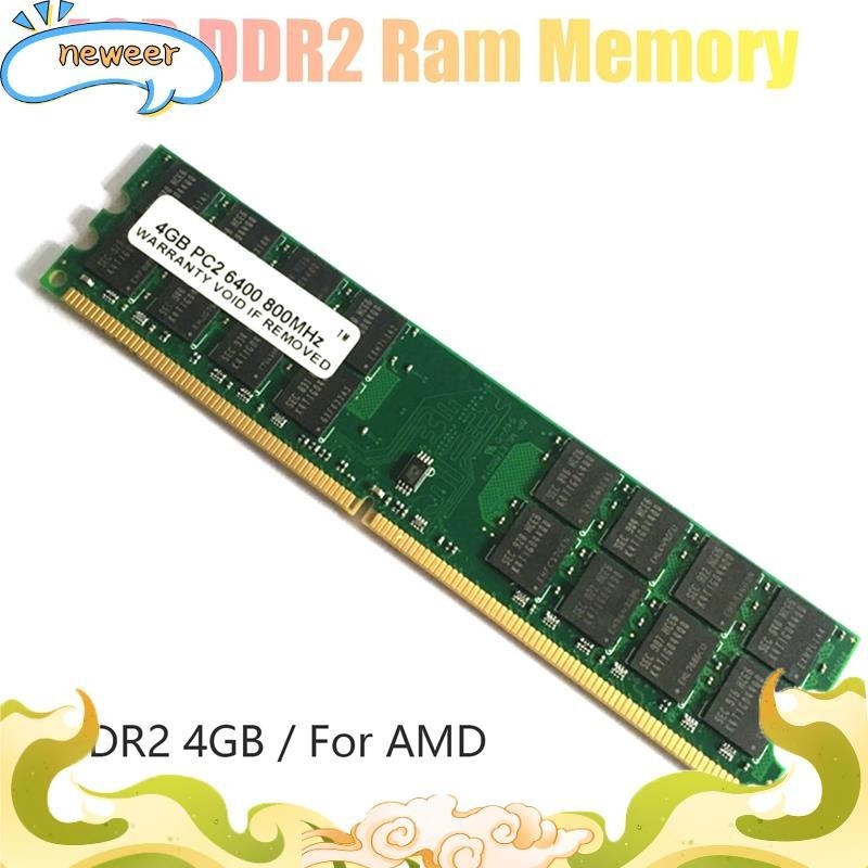 หน่วยความจํา 4GB DDR2 800Mhz 1.8V PC2 6400 DIMM 240 Pins สําหรับเมนบอร์ด AMD