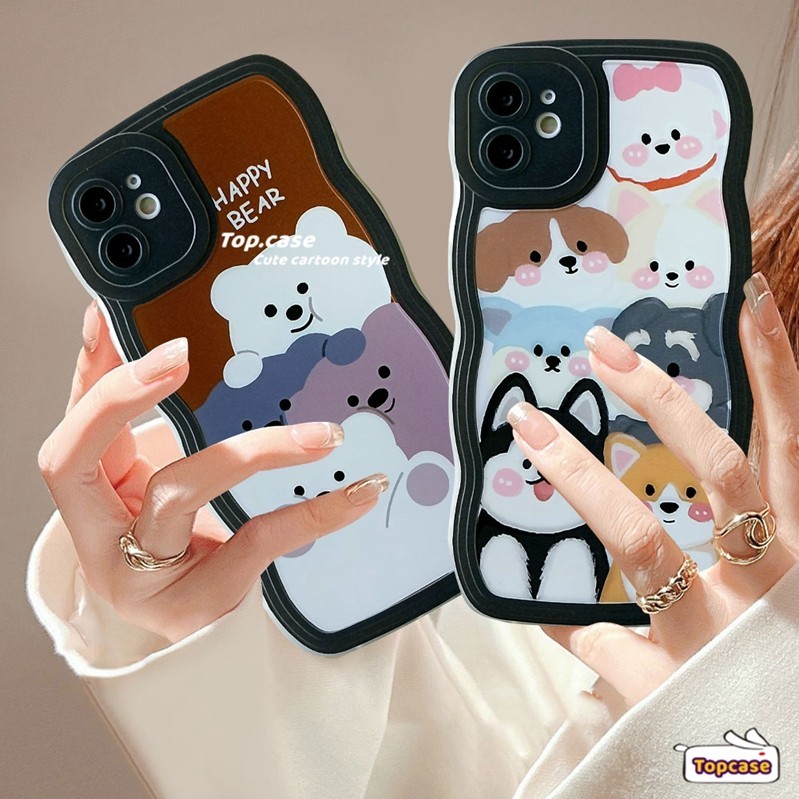 เคสโทรศัพท์มือถือ แบบนิ่ม ลายหมี สําหรับ Huawei Y9 Prime 2019 Y9s Y7A Nova Y90 Y70 9 7Pro 7SE 7 5T 6SE 4e 3i 3e Honor 8X