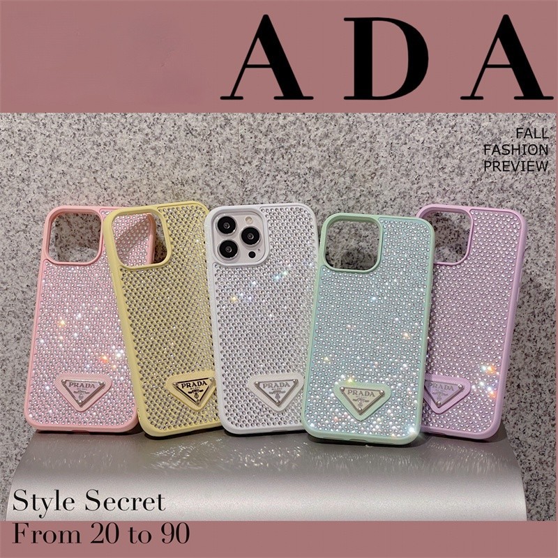 เคสโทรศัพท์มือถือซิลิโคน TPU กันกระแทก ปิดด้านหลัง ลายโลโก้ Pra Flash ประดับเพชร หลากสี หรูหรา สําหรับ IPhone 15 12 13 14 Pro Max