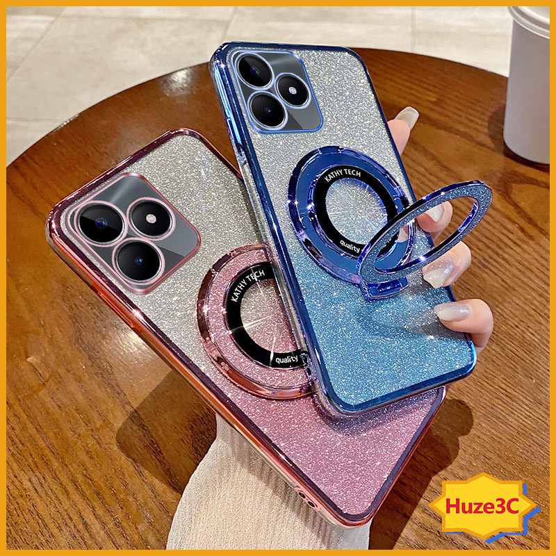 เคส Realme Note 50 Realme C53 Realme C51 Realme C67 Realme C55 Realme C30 Realme C30S เคสโทรศัพท์มือถือ แบบพับได้ พร้อมขาตั้ง สําหรับ ZJSF