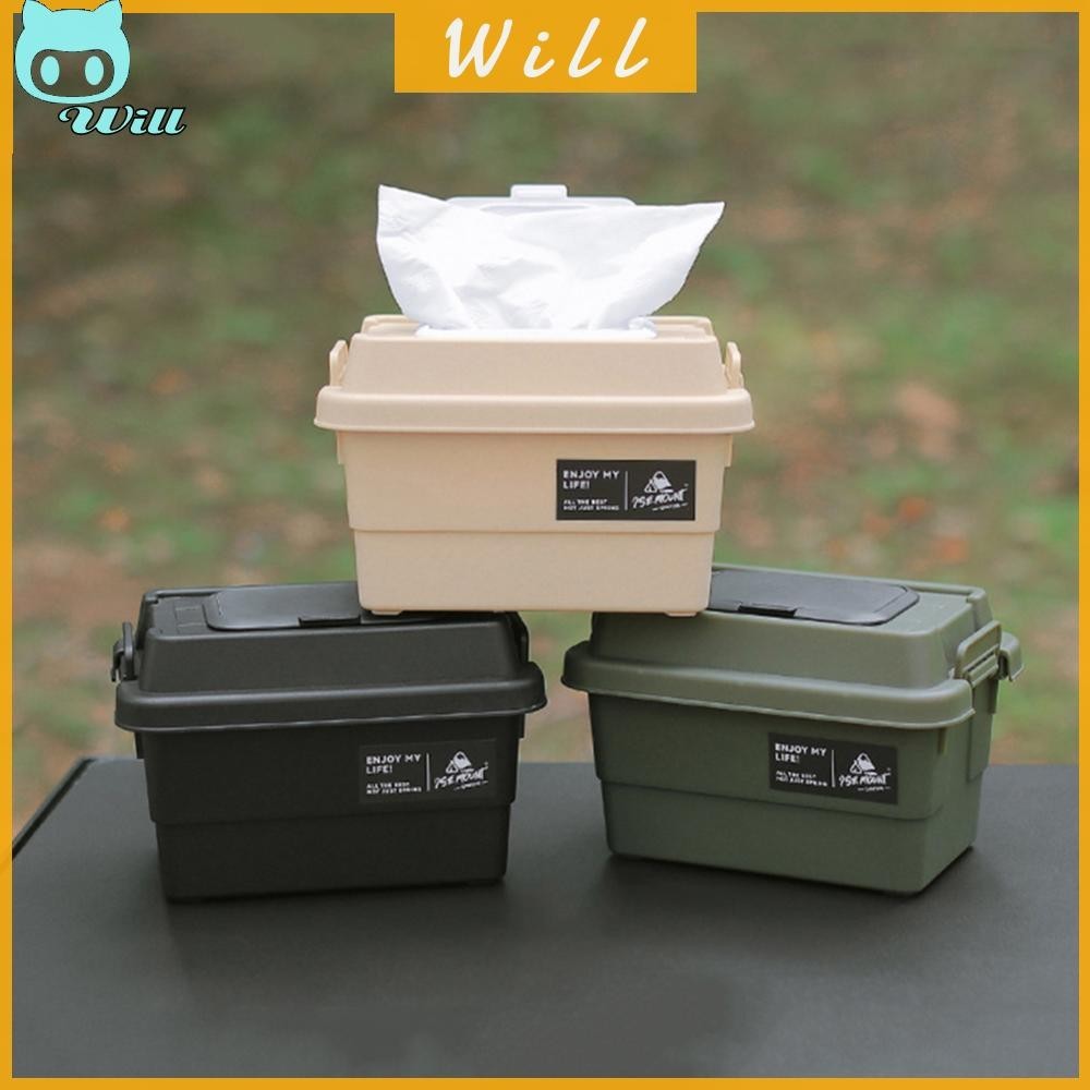 ✿จะ✿กล่องเก็บทิชชู่ 1.1 ลิตร สําหรับตั้งแคมป์