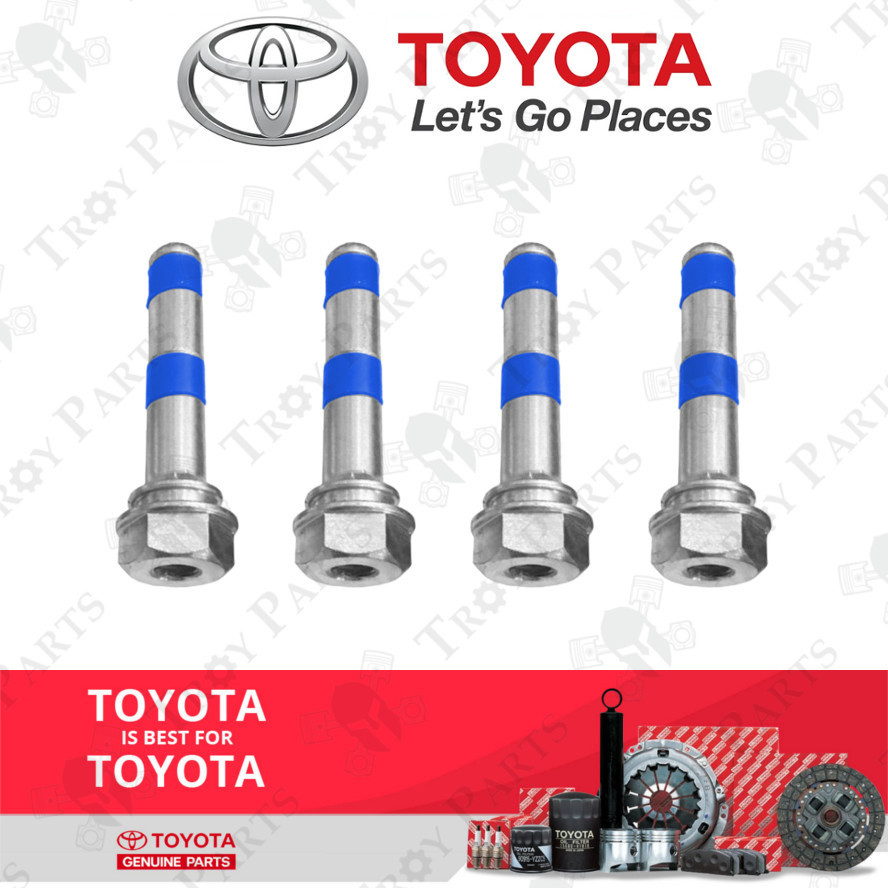(4 ชิ้น) Toyota Disc เบรค Caliper Guide Pin Bolt ซิลิคอนซิลิโคนด้านหลังสําหรับ Harrier ASU60 2.0 Tur