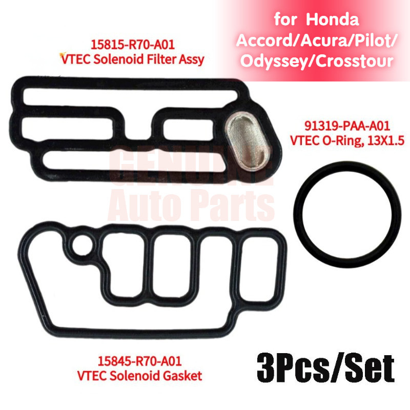 อะไหล่หัวกระบอก VTEC สําหรับ Honda Accord Acura Pilot Odyssey Crosstour 91319-PAA-A01 15815-R70-A01 15845-R70-A01