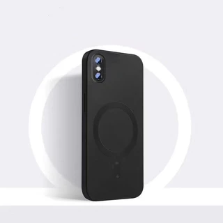 ใหม่ เคสโทรศัพท์มือถือ ซิลิโคน ชุบไฟฟ้า แม่เหล็ก กันกระแทก สําหรับ iPhone X XS Max xr 11 12 13 Pro Max 7 8 Plus
