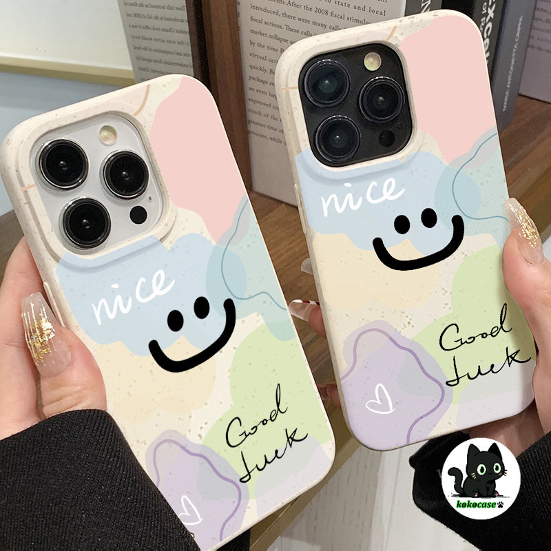 🔥GOOD CASE🔥สินค้า1บาท IPHONE 11 14 13 12 15 Pro Max X XR XSMAX 14 15 7 Plus เคสโทรศัพท์ ลายหน้ายิ้ม ซิลิโคนนุ่มกันกระแทก