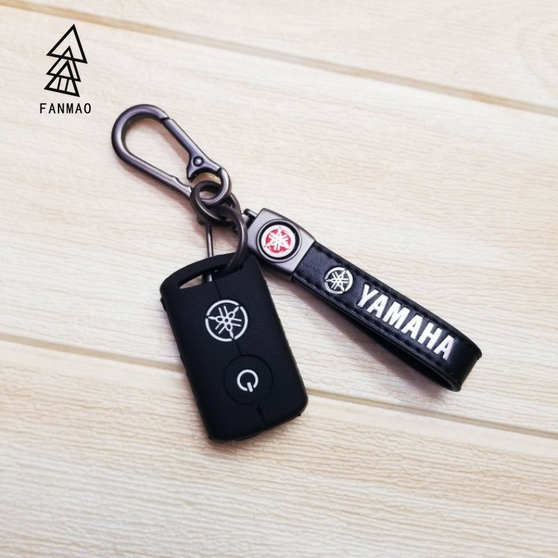 Fanmao 【XPS】Yamaha Nmax Xmax NVX Mio Aerox S ซิลิโคน กุญแจ ไร้กุญแจ ปลอกกุญแจ รีโมท ซิลิโคน เคสกุญแจรถ รถจักรยานยนต์ ที่ใส่กุญแจ ปุ่มกด กระเป๋ากุญแจ