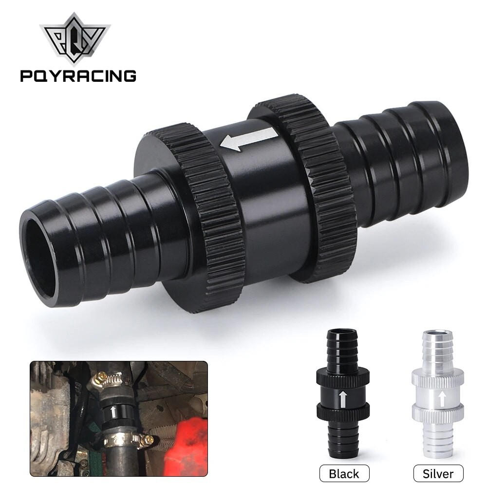 PQY - 9/16" 14mm Non Return One Way Fuel Check Valve Aluminium Alloy Petrol Diesel PQY-FCV14