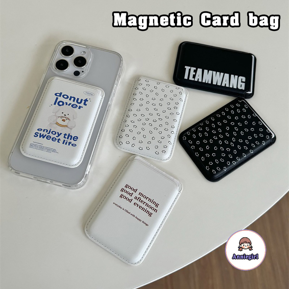 เคสโทรศัพท์มือถือหนัง แบบแม่เหล็ก สไตล์เกาหลี สําหรับ IPhone 15 13 12 11 14 Pro Max