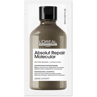[สินค้าสมนาคุณงดจำหน่าย] ABSOLUT REPAIR MOLECULAR SHAMPOO 10ML แชมพูเนื้อครีมกู้ผมเสียจากการทำเคมีซ้ำซ้อน