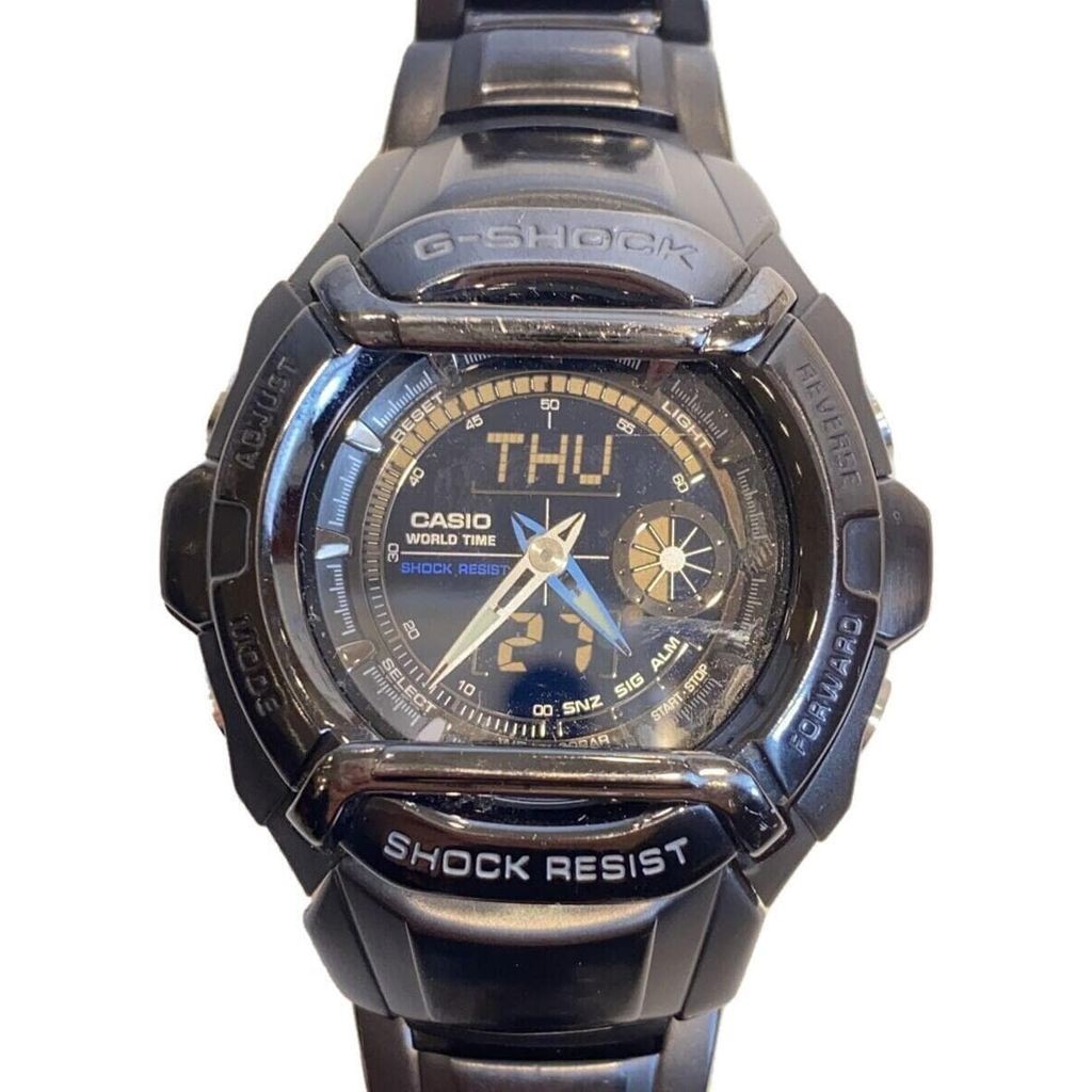 Casio นาฬิกาข้อมือควอตซ์ ตัว G-Shock สายสแตนเลส มือสอง สไตล์ญี่ปุ่น สําหรับผู้ชาย
