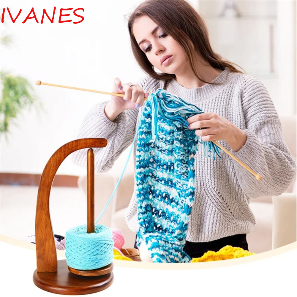 Ivanes ม้วนด้าย แบบแม่เหล็ก หมุนได้ สําหรับถักโครเชต์