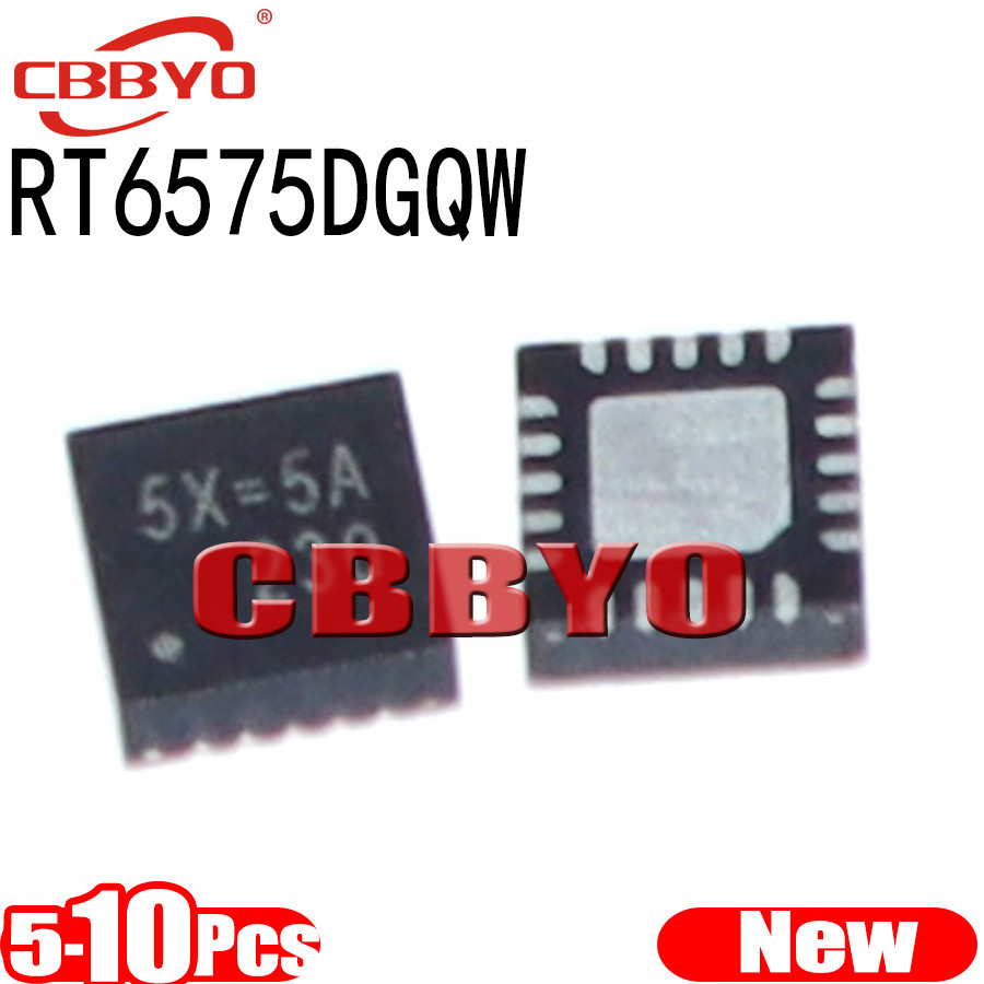 วงจรรวม RT6575DGQW RT6575D 5X = 2M 5X 1E 5X 1J 5X =... 5-10 ชิ้น Qfn-20