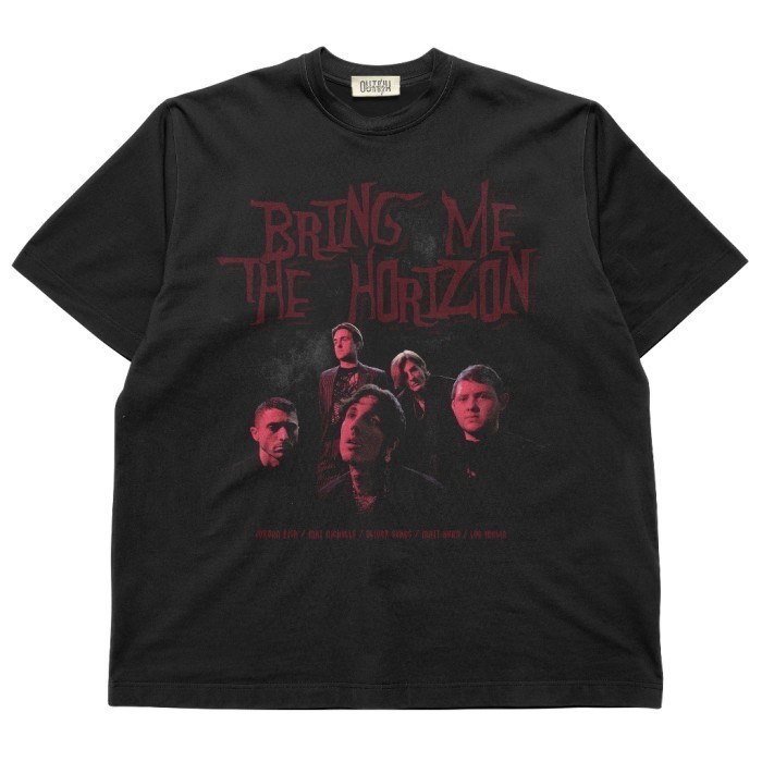 Outfix T-Shirt Black sTraNgeRS BRING ME THE HORIZON | BMTH | bootleg |