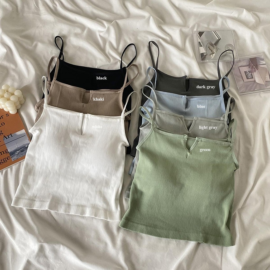 Lune_graceเสื้อสายเดี่ยว ใส่เป็นCop ครึ่งตัว Bra V เสริมฟองน้ำอย่างดี รุ่นX6699