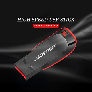 Jaster แฟลชไดรฟ์ปากกาขนาดเล็ก 4GB แฟลชไดรฟ์ USB พลาสติกสีดํา 8GB ฟรีพวงกุญแจดิสก์ U 16GB