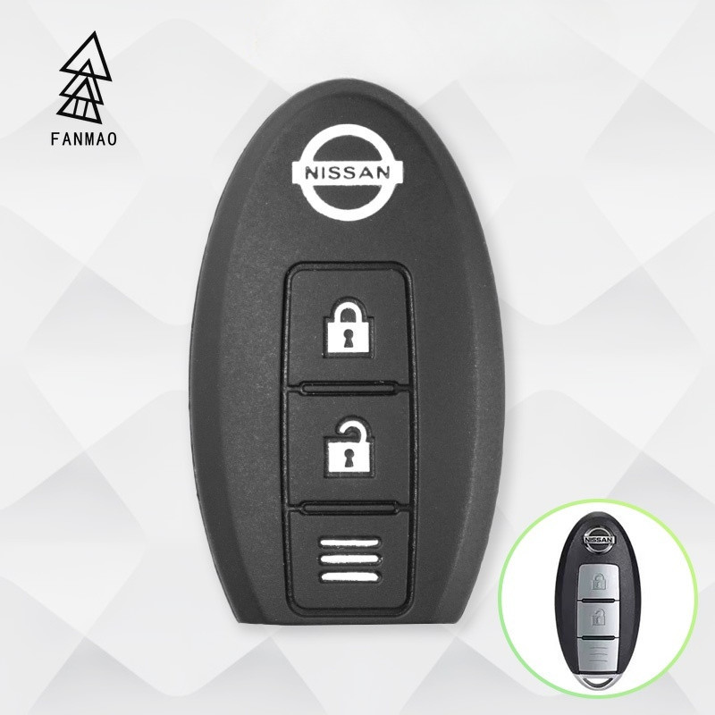 FANMAO ซิลิโคนกุญแจรีโมทรถยนต์สําหรับ Nissan Navara Almera Sentra Terra Urvan