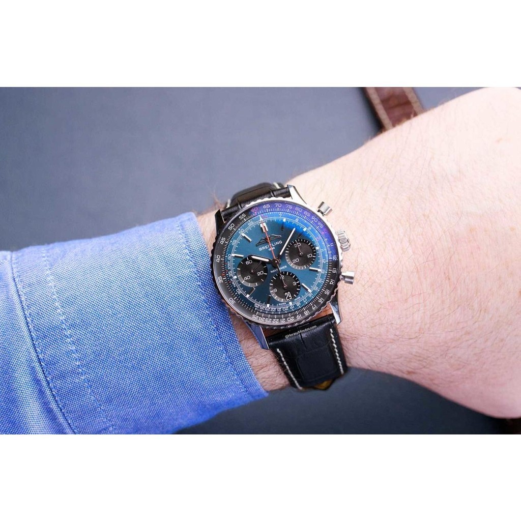 Breitling Aviation Chronograph B01 นาฬิกาข้อมือ สายสแตนเลส 41 มม. สําหรับผู้ชาย0139241C1p1