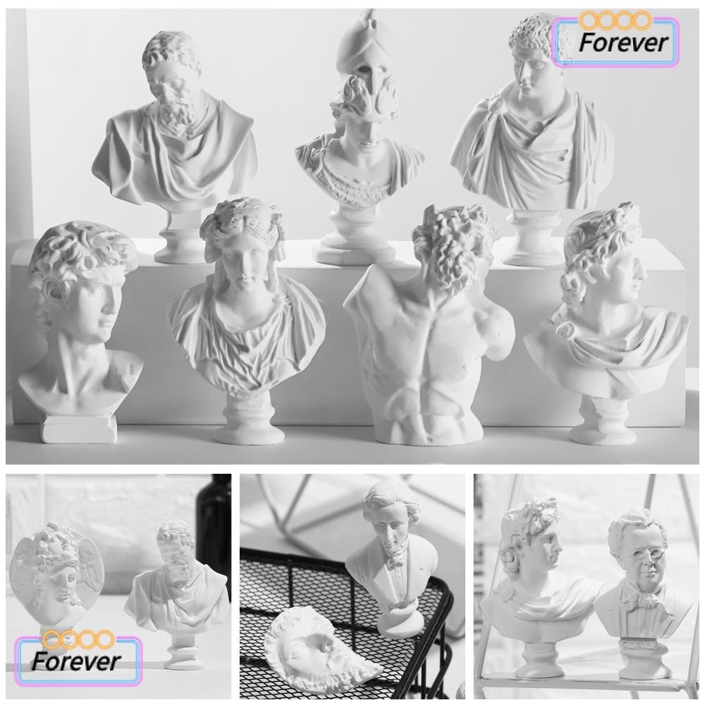 Forever รูปปั้นพลาสเตอร์ รูปตํานานกรีก ยิปซั่ม ขนาดเล็ก สไตล์นอร์ดิก สําหรับตกแต่งบ้าน