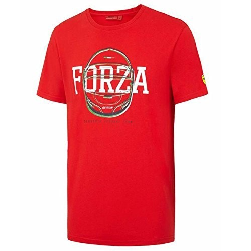 เสื้อยืด ผ้าฝ้าย พิมพ์ลายกราฟฟิค Ferrari Scuderia Forza Helmet สําหรับผู้ชาย ไซซ์ 4XL 5XL 6XL