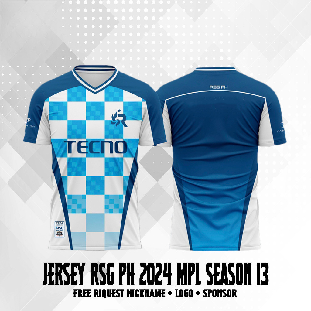เสื้อเจอร์ซีย์ RSG PH MPL SEASON 13 ใหม่ เสื้อยืด ลาย S13 RSG Esports Jerseys 2024 สําหรับผู้ชาย และผู้หญิง