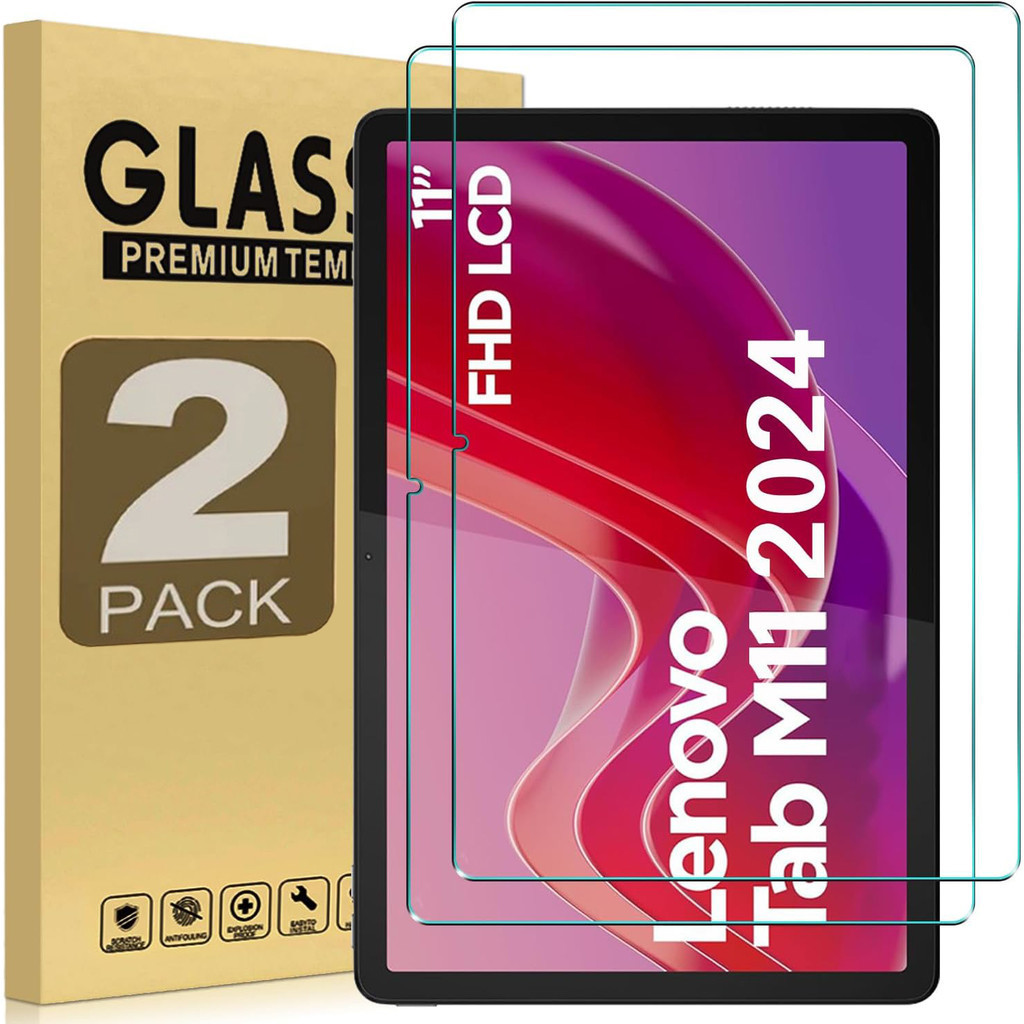 ฟิล์มกระจกนิรภัยกันรอยหน้าจอ แบบใส กันรอยขีดข่วน สําหรับ Lenovo Tab M11 2014 11 นิ้ว TB-330FU Xiaoxin Pad 2024 HD 2 ชิ้น