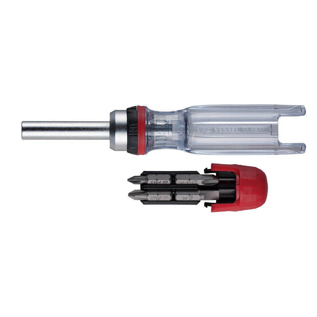 ดอกไขควง Vessel ไขควงฟรี ก๊อกแก๊ก TD-6800