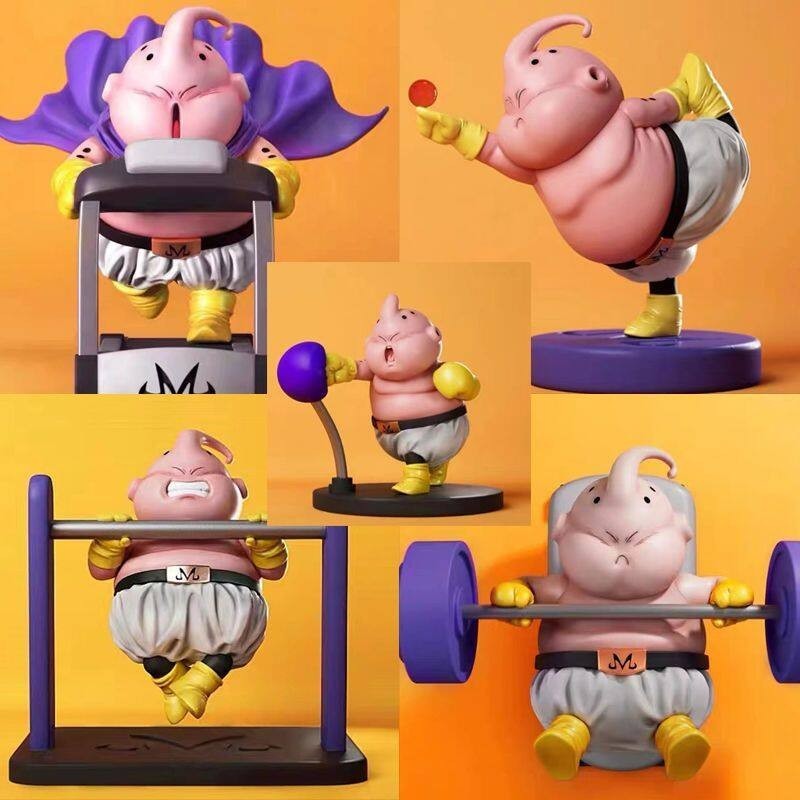 โมเดล Dragon Ball Majin Buu Fitness Series Figure Model โมเดลฟิกเกอร์ ดัมเบล ดราก้อนบอล แนวนอน ของเล่น สําหรับเล่นโยคะ ฟิตเนส