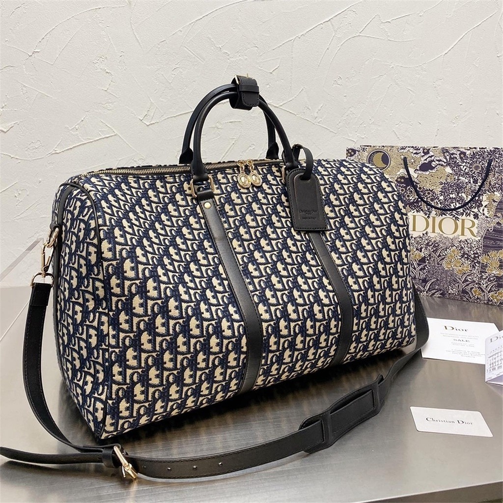 D _Embroidery Shopping Travel Handbag Duffel Bag