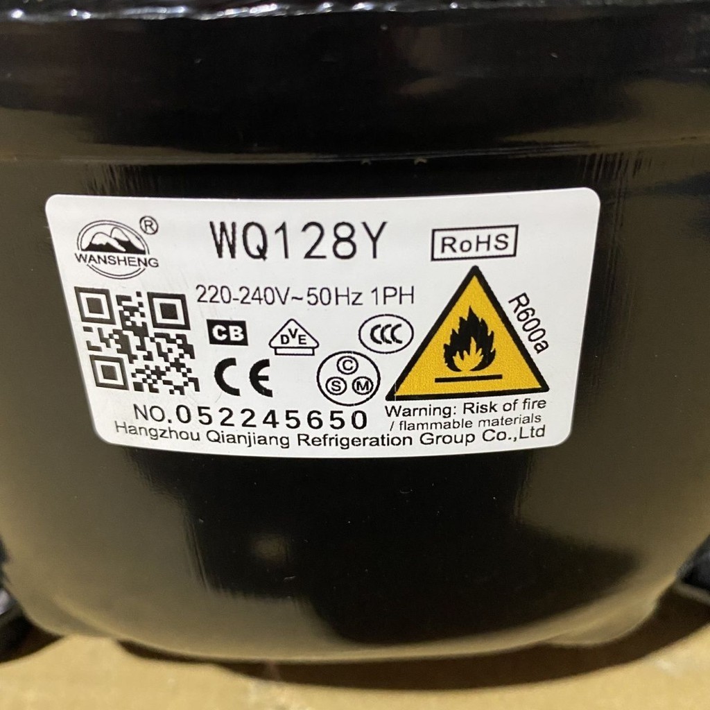 เดิม wq142y wq128y wq153y wq153yg ตู้เย็นตู้แช่แข็ง R600a คอมเพรสเซอร์ทำความเย็น
